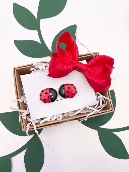 CLIP-ON EARRINGS "LADYBUGS"