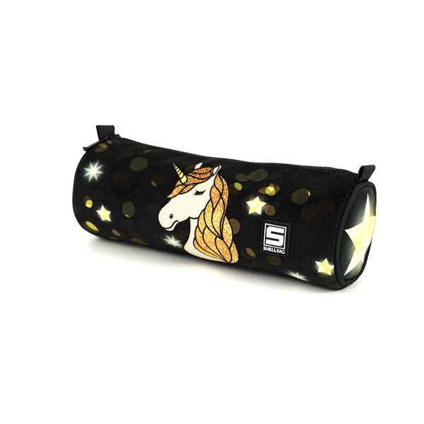 PENCIL CASE "BLACK UNICORN"