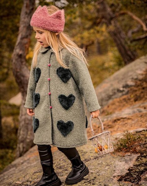 COAT WITH HEARTS